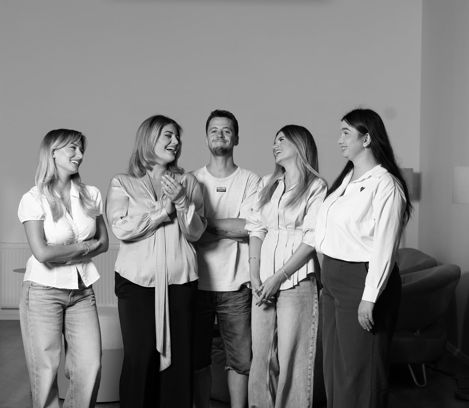 The Insight Solutions team at their office in Pristina, Kosovo